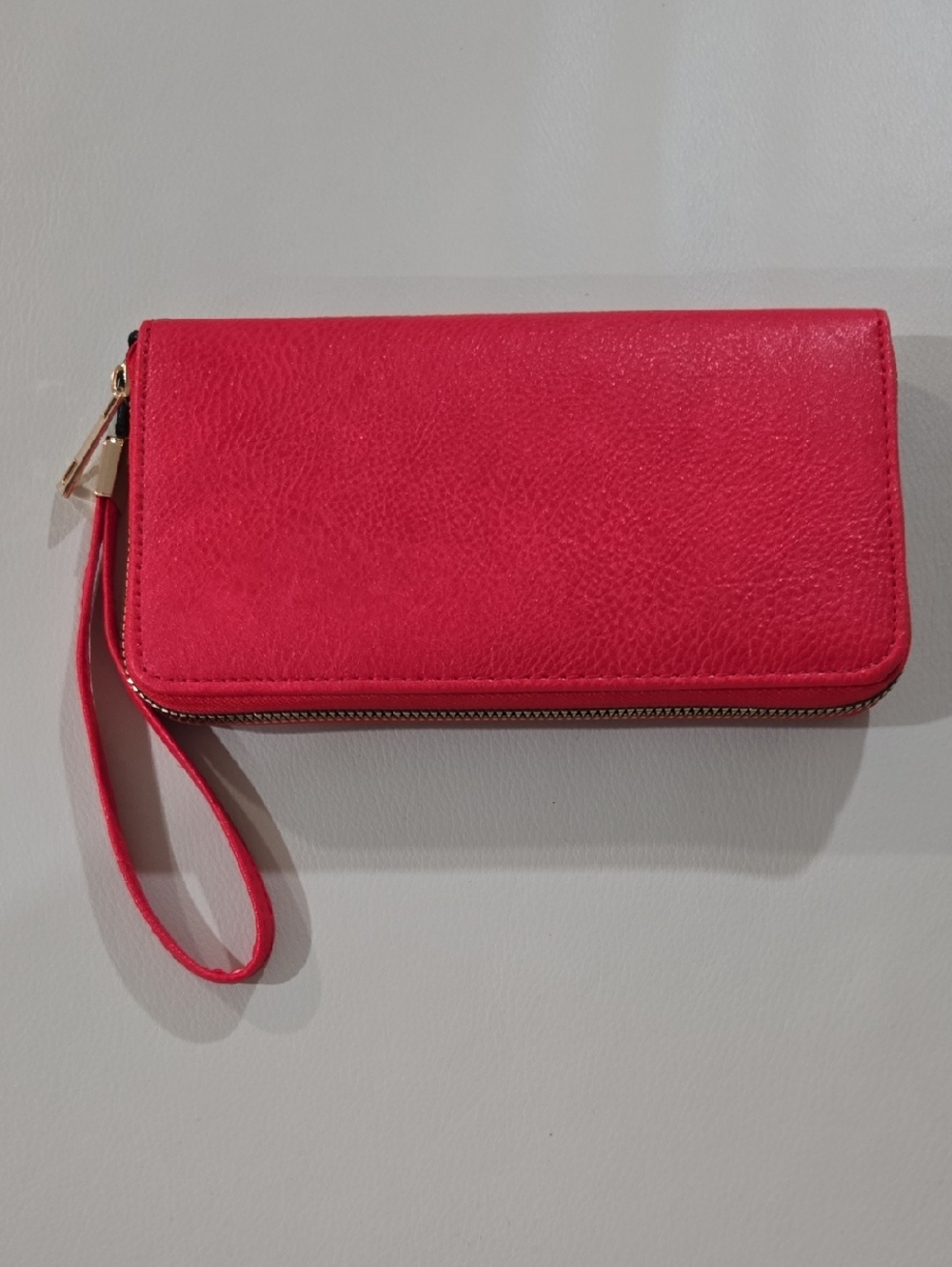 Women's Zip Wristlet Wallet - Bright Pink